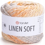 Włóczka YarnArt Linen Soft / 100 g / len wiskoza bawełna / 7403 / mix