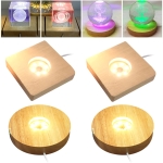 PODSTAWKA LED OŚWIETLI TWOJĄ FIGURKĘ PIRAMIDKĘ 7cm zestaw 4 sztuki