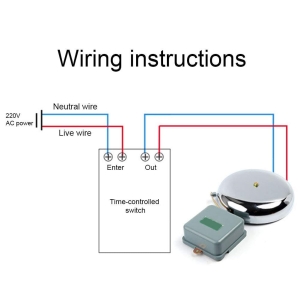 Dzwonek Elektryczny, AC220V 100A 20W Stal Nierdzewna Dzwonki Szkolne 150mm