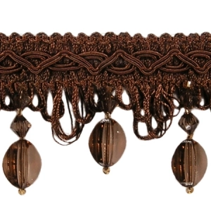 Taśma z koralikami TK -  431 (1mb) Pe - 18 czekolada