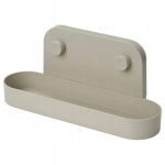 IKEA OBONAS Półka ścienna z przyssawką szarobeżowy, 28 cm