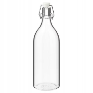 Butelka z kapslem Ikea Korken 302.135.52 29x9 cm 1 l przezroczysta