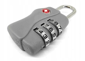 KŁÓDKA DO BAGAŻU Z SYSTEMEM TSA LOCK SPILBERGEN SZARA