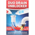 Podwójny udrażniacz do rur ŻEL 2x500ml Kuchnia Łazienka Zator Włosy kret