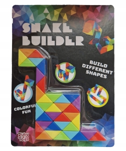 Gra zabawka buduj różne kształty SNAKE BUILDER kolorowa Ruby Toys