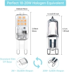Żarówka LED 3xG9 2,5W CIEPŁA 3000K zestaw 9 sztuk