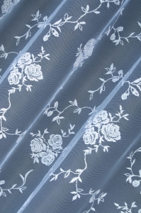 FIRANA ŻAKARDOWA 313940 /160 cm. biała