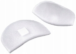 Poduszki barkowe obszywane z rzepem 10mm ( 1 para ) białe
