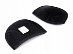 Poduszki barkowe obszywane z rzepem 10mm (1para) Czarne