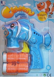 Bańki mydlane ryba aparat do robienia baniek Niebieski