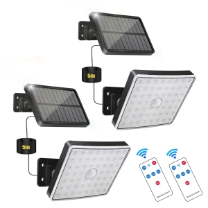 KYOTECH Zewnętrzna lampa solarna 54 LED z czujnikiem ruchu