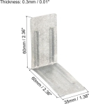Stalowe osłony krawędzi drewnianych skrzyń KĄTOWNIKI 16sztuk 2,36x2,36x1,38