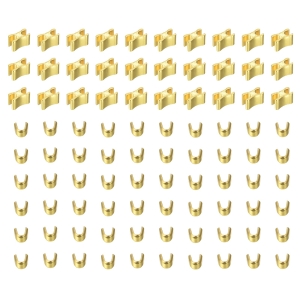 Zestawy naprawcze zamków błyskawicznych U górne ograniczniki H 30szt złote
