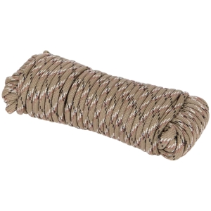 Linka paracord Rope 125 kg rolka 15 mb x 3 mm Mix Beż