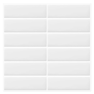 WoStick białe naklejki kafelki kuchenne kwadratowe 30,5x30,5cm 10szt