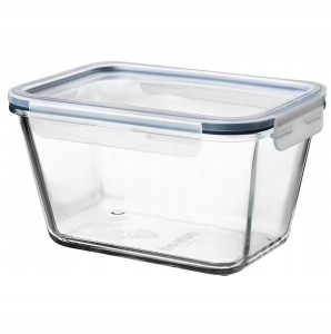 IKEA 365+ szklany pojemnik z pokrywką na żywność żaroodporny 1800 ml
