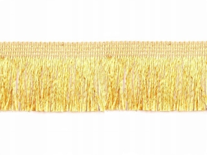 Frędzle metalizowane taśma szerokość 30 mm ( 1 mb ) złote