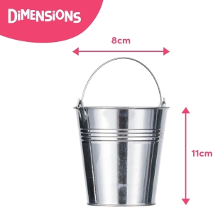 Doniczka stal nierdzewna wazon, pojemnik 12 sztuk srebrne 10,5 cm