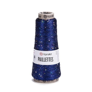 Włóczka kordonek nici YarnArt Paillettes 8008 kobaltowy