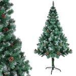 Sztuczna choinka żelazne nogi efekt śniegu szyszki jagody wys 120cm XM019
