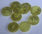 Guzik plastikowy 18 mm ( 11szt ) Jasne żółte