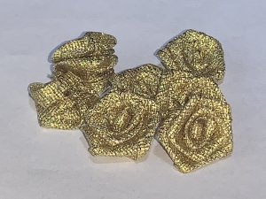 Różyczki metaliczne RM-01 złote (10szt)
