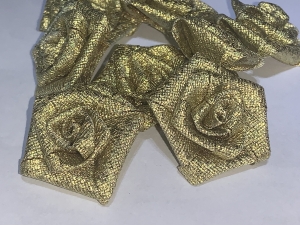 Różyczki metaliczne RM-07 złote (3szt)