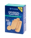 Plastry z opatrunkiem uniwersalne First Aid 100 szt.