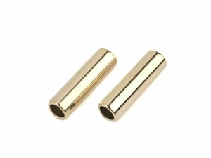 Końcówka metalowa do sznurka Ø5,6 mm / ozdoba (2szt) złote