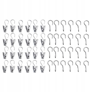 Kółka, żabki, agrafki metal 24 szt. RIKTIG