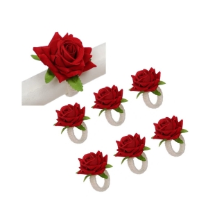 SZTUCZNE OBRĄCZKI NA SERWETKI RÓŻA OBRĄCZKI NA SERWETKI PIERŚCIEŃ 12szt