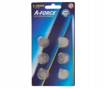Bateria litowa guzikowa A-Force CR2032 DL2032 BR2032 3V blister 6 sztuk