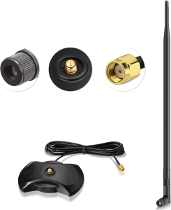 Superbat Antena Wi-Fi podstawa magnetyczna RP SMA złącze i kabel 3 m