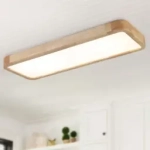Lampa drewniana sufitowa LED Schindora 100x30 40W 3000-6000K