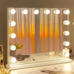 Lustro Hollywood FENCHILIN do makijażu rama metal 14 LED 500 x 420 mm