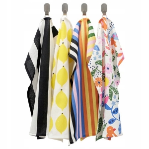 IKEA RINNIG Ścierki kuchenne 45x60 cm 4 szt. bawełna mix wzór