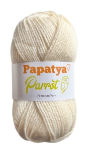 WŁÓCZKA PAPATYA PARROT EKRI - 1930 - 50gr.