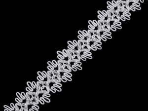 Taśma dekoracyjna szerokość 22 mm BIAŁA 18 mb