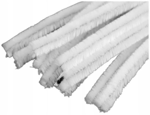 Druciki kreatywne florystyczne 10szt BIAŁE 10 mm