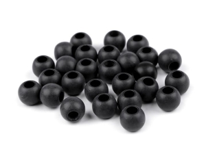 Koraliki plastikowe matowe 11x14mm duży otwór do przewlekania (10 szt)