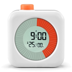 60-Minutowy Czarny Timer Wizualny 3w1 – Zegar, Minutnik i Budzik