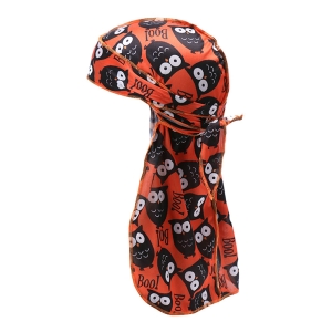 Durag czapka piracka męska turban chusta na głowę, dla mężczyzn i kobiet UV Sowa