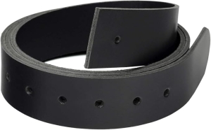 Męski pasek wymienny ze skóry bydlęcej 38 mm CZARNY 120 cm