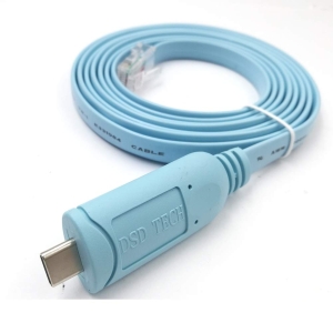 Kabel konsoli DSD TECH SH-RJ45B USB C do RJ45 z chipem FTDI do routera