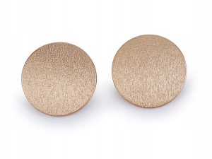 Metalowe guziki nawlekane kształt okrągły fi 28 mm złoty 5 szt. 120700
