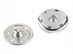 Zatrzaski metalowe 740367 30 mm SREBRNE (5par)