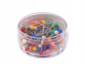 Szpilki nierdzewne z plastikową główką 32mm mix Florystyczne 030101