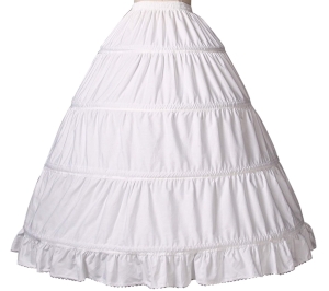 Halka do sukni ślubnej ślub bal ze spódnicą, 90 cm biała S