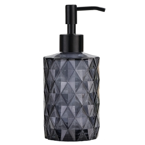 Dozownik mydła Szklany 330ml Do kuchni łazienki Kolor Czarny matowy