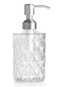 Dozownik mydła Szklany 330ml Do kuchni łazienki Kolor przeźroczysty